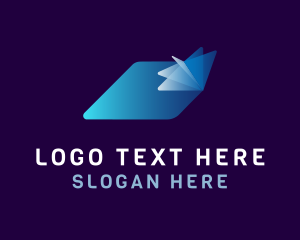 Layered - Paper Fold Motion logo design