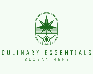 Marijuana Plant Extract logo design