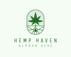 Marijuana Plant Extract logo design