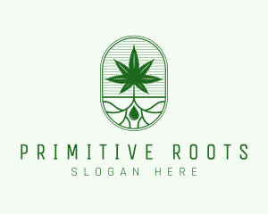 Marijuana Plant Extract logo design