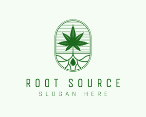Root - Marijuana Plant Extract logo design