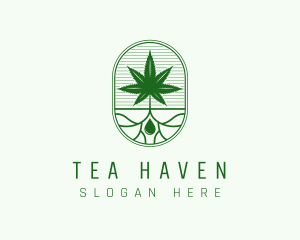 Marijuana Plant Extract logo design