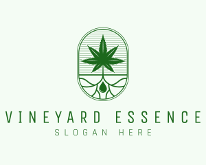 Marijuana Plant Extract logo design