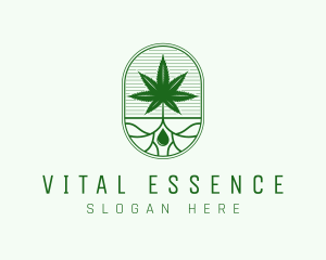 Marijuana Plant Extract logo design