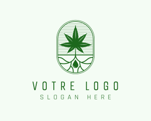 Plant - Marijuana Plant Extract logo design