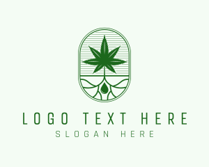 Water - Marijuana Plant Extract logo design