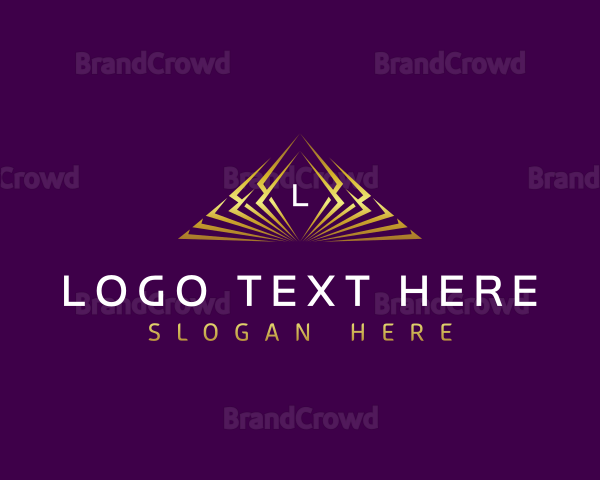 Premium Pyramid Architecture Logo