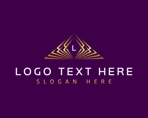 Luxe - Premium Pyramid Architecture logo design