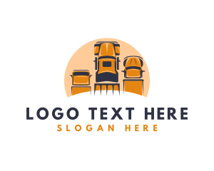 Courier - Logistics Trucking Dispatch logo design