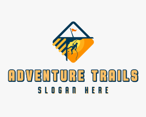 Mountain Rock Climbing logo design