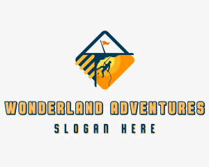 Mountain Rock Climbing logo design