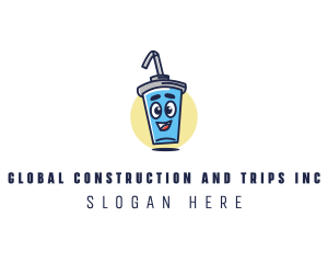 Fun - Cute Cartoon Soda logo design