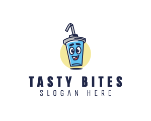 Fast Food - Cute Cartoon Soda logo design