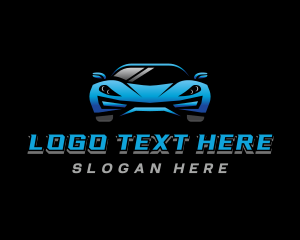 Sports Car - Auto Mechanic Garage logo design