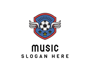 Game - Soccer Wings Shield logo design