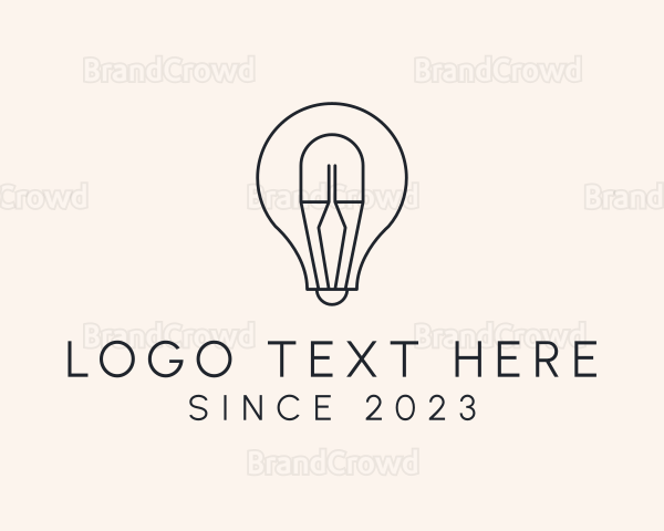 Electrical Light Bulb Logo