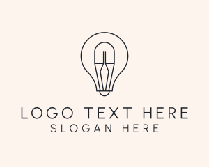 Electrical Light Bulb Logo