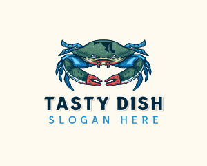 Maryland Crab Crustacean logo design