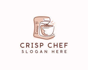 Baker Pastry Stand Mixer logo design