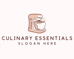 Baker Pastry Stand Mixer logo design