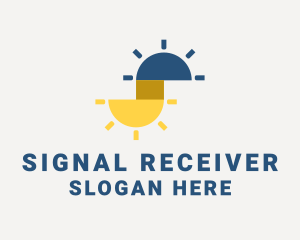 Solar Power Letter S logo design