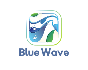 Nature Water Waves logo design