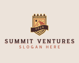 Peak Summit Mountain logo design