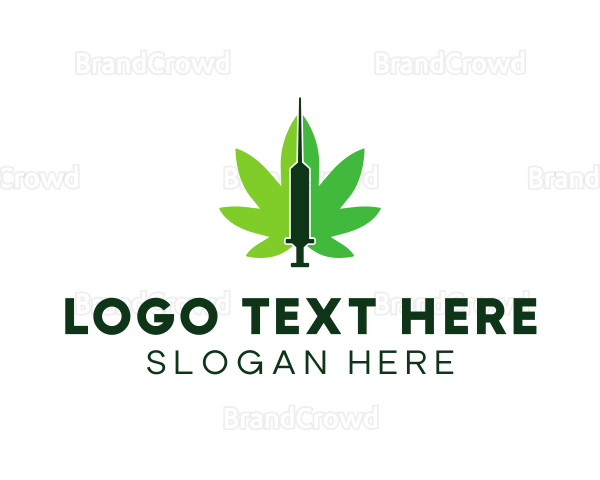 Cannabis Medical Syringe Logo