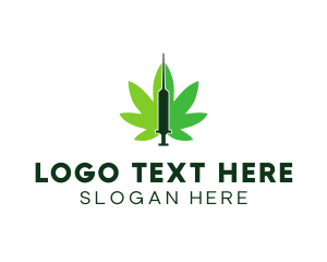 Joint - Cannabis Medical Syringe logo design