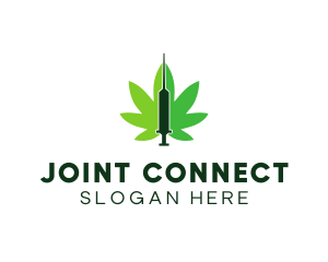 Joint - Cannabis Medical Syringe logo design
