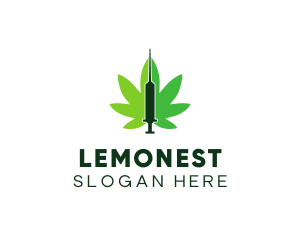 Hospitality - Cannabis Medical Syringe logo design