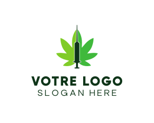 Cbd - Cannabis Medical Syringe logo design