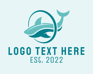 Powerful - Shark Wildlife Diving logo design