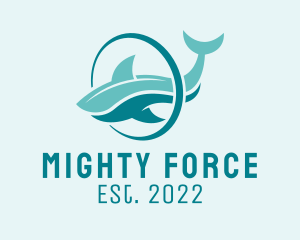 Powerful - Shark Wildlife Diving logo design