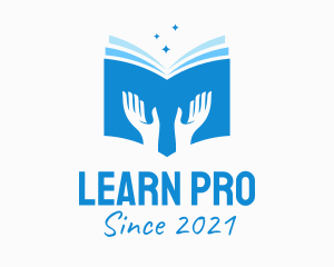 Teach - Sparkle Blue Handbook logo design