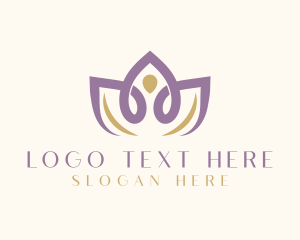 Massage - Lotus Flower Wellness logo design