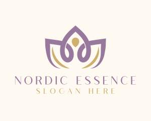 Lotus Flower Wellness logo design