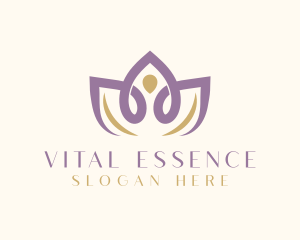 Lotus Flower Wellness logo design