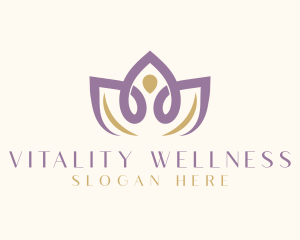 Lotus Flower Wellness logo design