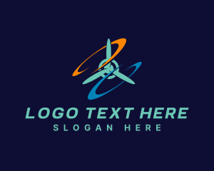 Propeller - Turbine Propeller Energy logo design