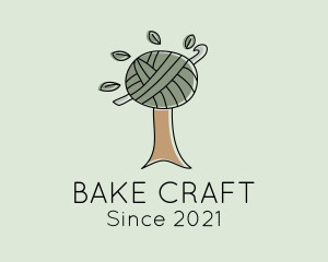 Tree Crochet Handicraft logo design