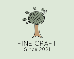 Tree Crochet Handicraft logo design