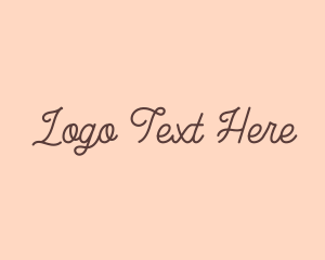 Feminine Cursive Company Logo