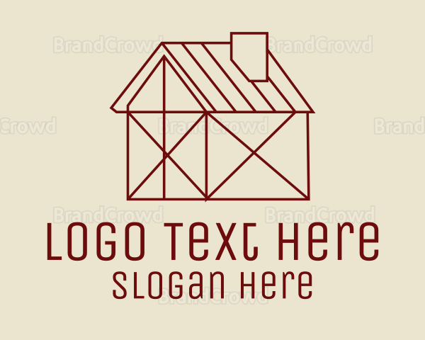 Minimalist Barn House Logo