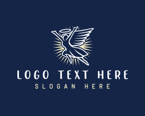 Spirituality - Religious Angel Wings logo design