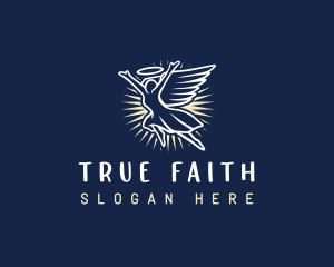 Belief - Religious Angel Wings logo design