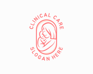 Mom Baby Pediatric logo design