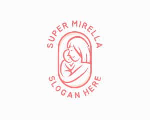 Breastfeeding - Mom Baby Pediatric logo design