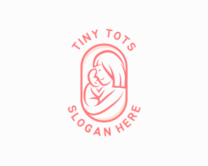 Mom Baby Pediatric logo design