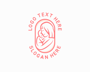 Maternity - Mom Baby Pediatric logo design